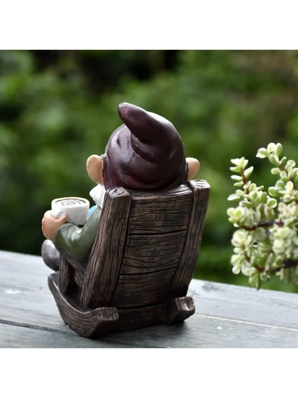Charming Drinking Gnome Statue for Garden Decor - 7